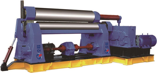 水(shuǐ)平下調式三(sān)輥卷闆機