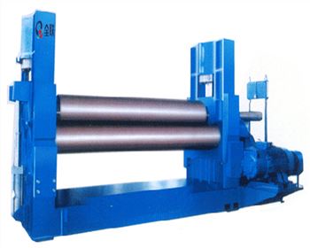 蘭州液壓(ya)對稱式三輥(gǔn)卷闆機